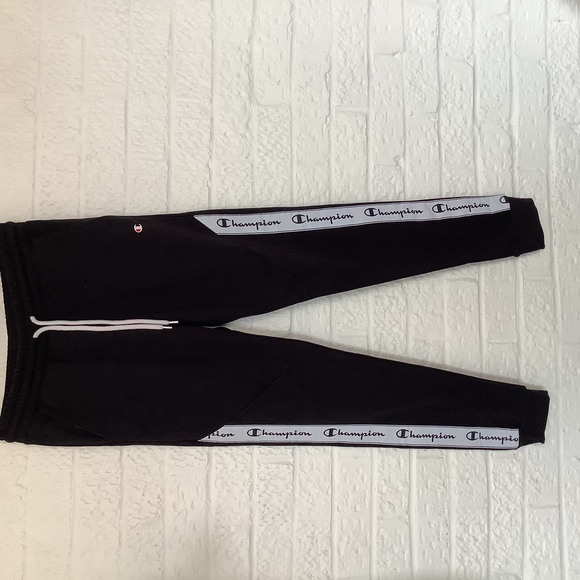 Champion Slim Fit Joggers - Size XS - Black & White - Cotton - Picture 2 of 5